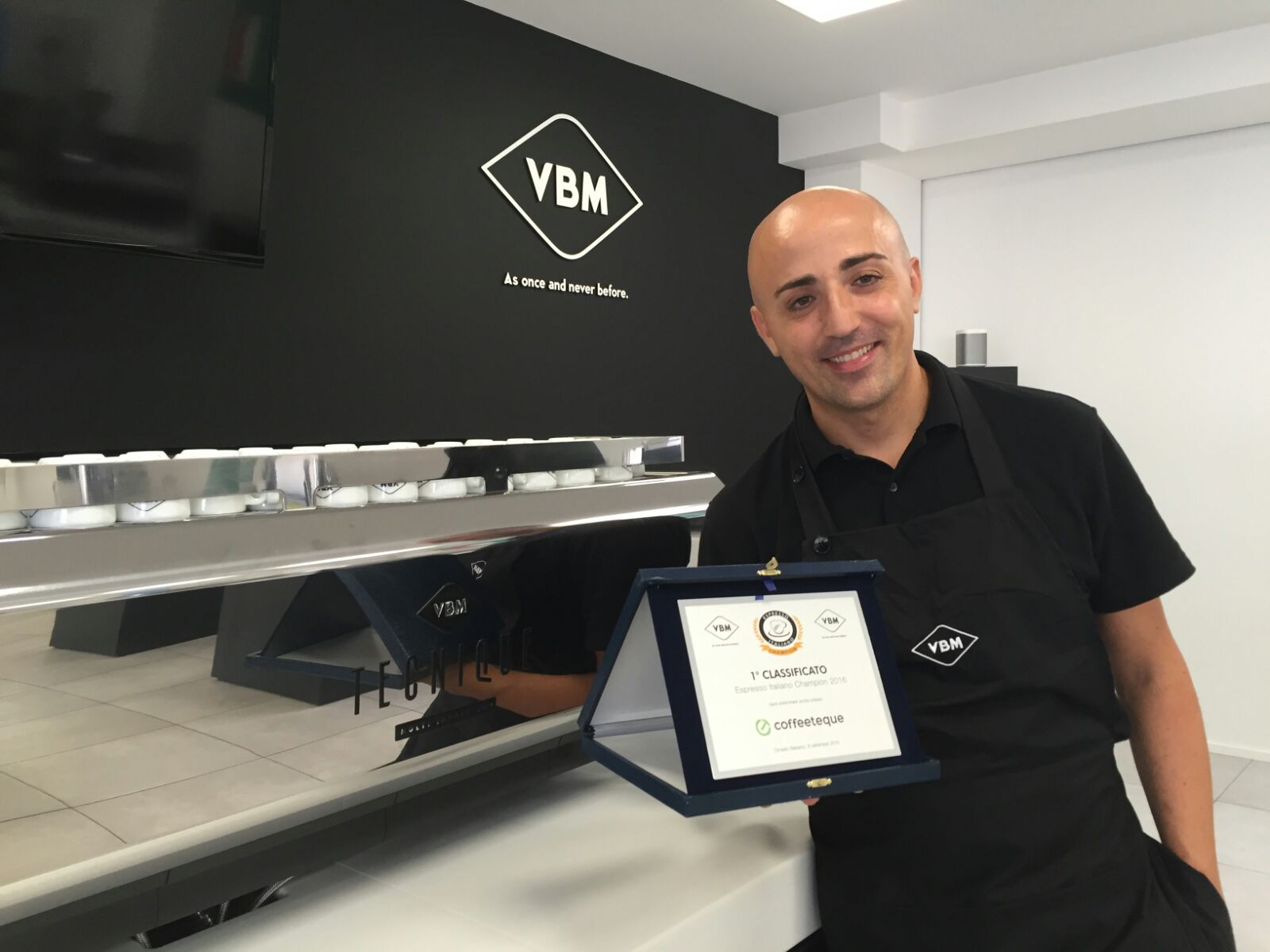 Gianni Cocco vincitore Espresso Italiano Champion 2016 presso VBM